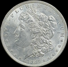 Load image into Gallery viewer, 1888-P $1 Morgan Dollar - Raw UNC - See Pictures