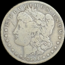 Load image into Gallery viewer, 1904-S $1 Morgan Dollar - Raw VG - See Pictures