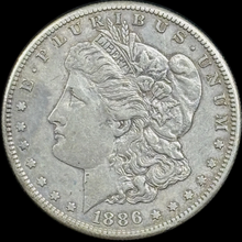 Load image into Gallery viewer, 1886-S $1 Morgan Dollar - Raw AU - See Pictures