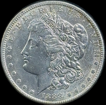 Load image into Gallery viewer, 1888-S $1 Morgan Dollar - Raw AU - See Pictures