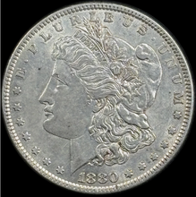 Load image into Gallery viewer, 1880-P $1 Morgan Dollar - Raw AU - See Pictures