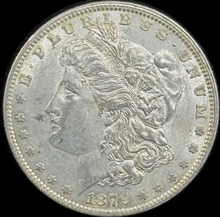 Load image into Gallery viewer, 1879-P $1 Morgan Dollar - Raw AU - See Pictures