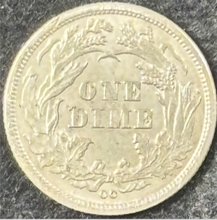 Load image into Gallery viewer, 1875-CC 10¢ Seated Liberty Dime - Raw UNC - See Pictures