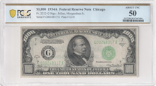 Load image into Gallery viewer, 1934A $1000 Federal Reserve Note Fr.2212-G -- PCGS AU50