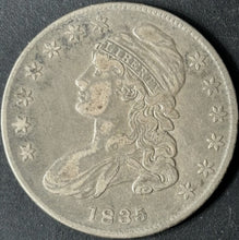 Load image into Gallery viewer, 1835 50¢ Capped Bust Half Dollar Raw - XF - See Pictures
