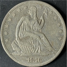 Load image into Gallery viewer, 1876-S 50¢ Seated Liberty Half Dollar Raw - XF - See Pictures