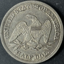 Load image into Gallery viewer, 1858 50¢ Seated Liberty Half Dollar Raw - AU - See Pictures