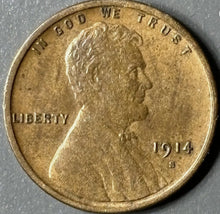 Load image into Gallery viewer, 1914-S 1¢ Lincoln Wheat Cent Raw - AU - See Pictures