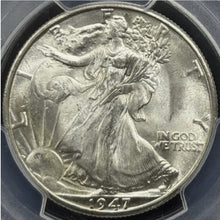 Load image into Gallery viewer, 1947-D 50C Walking Liberty PCGS MS66 - Blast White Gem