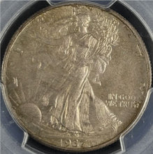 Load image into Gallery viewer, 1937-D 50C Walking Liberty PCGS MS64 - Nice Original Toning!