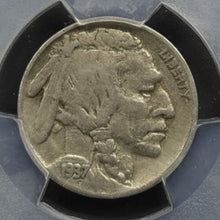 Load image into Gallery viewer, 1937-D 5C Buffalo Nickel 3 LEGS PCGS VF20 - Scarce Variety