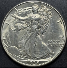 Load image into Gallery viewer, 1938-D 50C Walking Liberty Half - Raw UNC - See Pictures