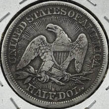 Load image into Gallery viewer, 1853 50C Seated Half Arrows & Rays - Raw VF - See Pictures