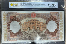 Load image into Gallery viewer, Italy 1960 10,000 Lire P89c PCGS Choice UNC 64 PPQ - Incredible PCGS Pop 1