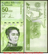 Load image into Gallery viewer, Venezuela 50 Bolivares Digitales - 2021 50 Million Soberano UNC P118 -- USA SELLER