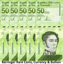 Load image into Gallery viewer, Venezuela 2021 50 Bolivares Digitales 50 Million UNC P118 USA SELLER Per 5 Notes