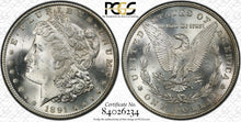 Load image into Gallery viewer, 1891-S Morgan Silver Dollar PCGS MS65 - - Blast White & Frosty Devices