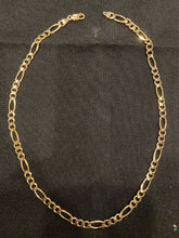 Load image into Gallery viewer, Men's/Ladies 14k Yellow Italian Gold Figaro Chain Necklace 30" (G115)