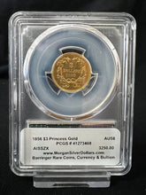 Load image into Gallery viewer, 1856 $3 GOLD INDIAN PRINCESS -- PCGS AU58