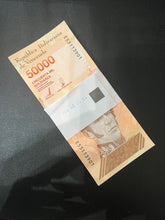 Load image into Gallery viewer, Venezuela 50000 (50,000)Bolivares Banknotes Gem UNCIRCULATED Pack of 100