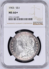 Load image into Gallery viewer, 1903-P Morgan Silver Dollar NGC MS66+ - - Gorgeous Blast White & Lustrous