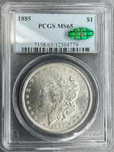 Load image into Gallery viewer, 1885-P Morgan Silver Dollar PCGS MS65 (CAC) - Frosty and Blast White