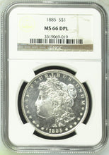 Load image into Gallery viewer, 1885-P Morgan Silver Dollar NGC MS66 DPL (DMPL) - - Cameo Deep Mirror