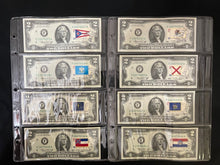 Load image into Gallery viewer, 1976 $2 Consecutive Notes w/ 50 State Flags Set - First Day Cancels - Choice UNC