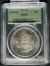 Load image into Gallery viewer, 1879-S $1 Morgan Silver Dollar PCGS MS65 - - Frosty Blast White Gem