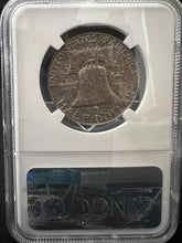 Load image into Gallery viewer, 1956 50¢ Franklin Half Dollar Full Bell Lines NGC MS67 FBL Mint Set Toned (CAC)