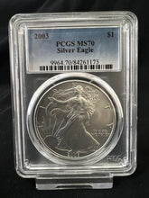 Load image into Gallery viewer, 2003 1oz Silver Eagle PCGS MS70