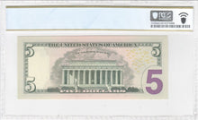 Load image into Gallery viewer, 2013 🌟STAR🌟 $5 Federal Reserve Notes Richmond Fr 1996-E -- PMG Banknote 69 PPQ!!