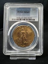 Load image into Gallery viewer, 1927 $20 Gold Saint Gaudens Double Eagle NGC MS65   --  Rich Vibrant Color
