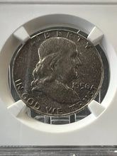 Load image into Gallery viewer, 1956 50¢ Franklin Half Dollar Full Bell Lines NGC MS67 FBL Mint Set Toned (CAC)