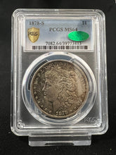 Load image into Gallery viewer, 1878-S $1 Morgan Silver Dollar PCGS MS64 (CAC) -- Beautiful Coin