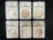 Load image into Gallery viewer, Dealer/Investor Deal - 79-S (2), 83-O, 84-O, 85, 99-O NGC 64 Morgans - ALL NICE!