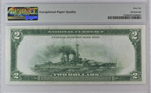 Load image into Gallery viewer, 1918 $2 Federal Reserve "Battleship" FR757 PMG 66 EPQ - What a Great Note!