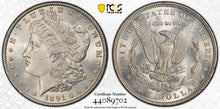 Load image into Gallery viewer, 1891-P Morgan Silver Dollar PCGS MS64 - Frosty Devices & Blast White Surfaces