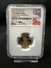 Load image into Gallery viewer, 2016-W Gold Eagle Proof 4 Coin Set NGC PF70 Mercanti Signed POP of Only 13 Sets