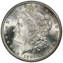 Load image into Gallery viewer, 1891-S Morgan Silver Dollar PCGS MS65 - - Blast White & Frosty Devices