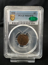 Load image into Gallery viewer, 1896 1¢ Indian Head Cent -- PCGS MS64 RB (CAC)