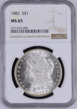 Load image into Gallery viewer, 1882-P Morgan Silver Dollar NGC MS65 - - Incredibly Frosty & Blast White