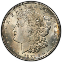 Load image into Gallery viewer, 1921-S Morgan Silver Dollar PCGS MS65 - - Brilliant & White - Attractive Coin