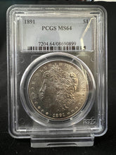 Load image into Gallery viewer, 1891-P $1 Morgan Silver Dollar PCGS MS4 -- Frosty Blast White - Tough Date