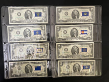Load image into Gallery viewer, 1976 $2 Consecutive Notes w/ 50 State Flags Set - First Day Cancels - Choice UNC