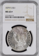 Load image into Gallery viewer, 1879-S $1 Morgan Silver Dollar NGC MS65+ - - Frosty Gem
