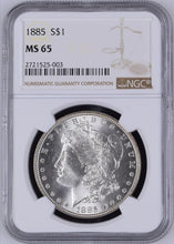 Load image into Gallery viewer, 1885-P Morgan Silver Dollar NGC MS65 - - Blast White