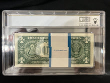 Load image into Gallery viewer, 1963 $1 Federal Reserve BARR Notes PCGS Slabbed 100 Consecutive Count Stack MS65