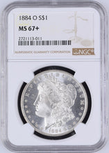 Load image into Gallery viewer, 1884-O Morgan Silver Dollar NGC MS67+ - Well Struck, Blast White & Frosty