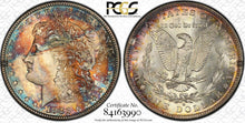 Load image into Gallery viewer, 1882-S Morgan Silver Dollar PCGS MS66 -- Blue, Green, Orange and Burgundy Colors